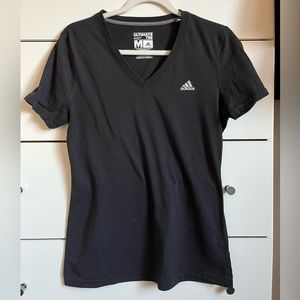 Adidas, black, althetic t-shirt, medium